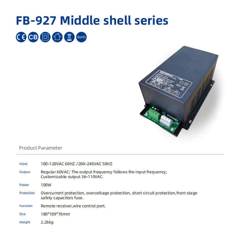 Contrôleur d'alimentation du transformateur d'alimentation 100W pour PDLC Smart Film / Glass dans 12 m²