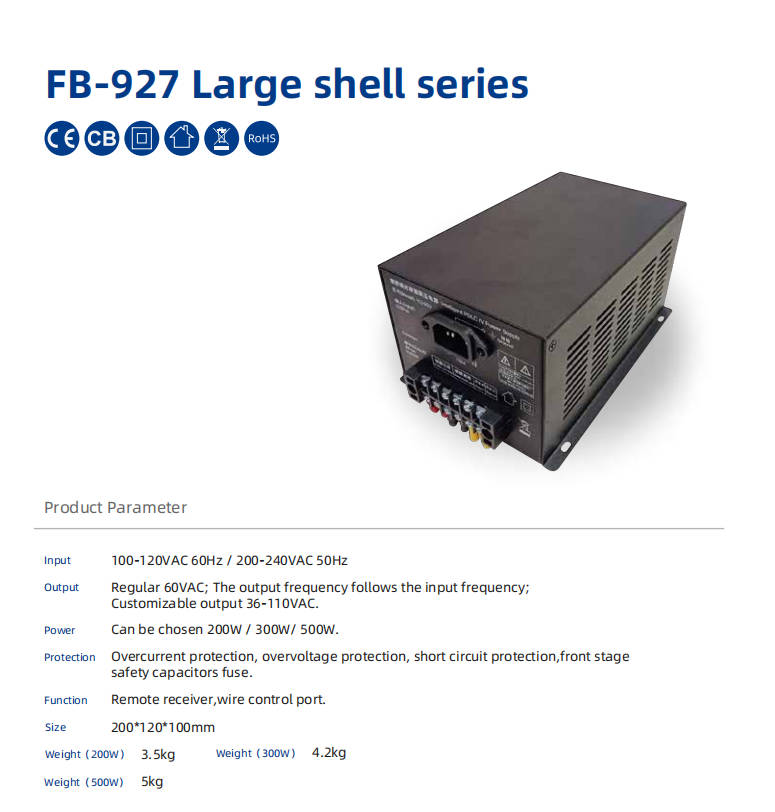 Contrôleur d'alimentation du transformateur 200W avec télécommande pour film / verre intelligent dans les 25 m²