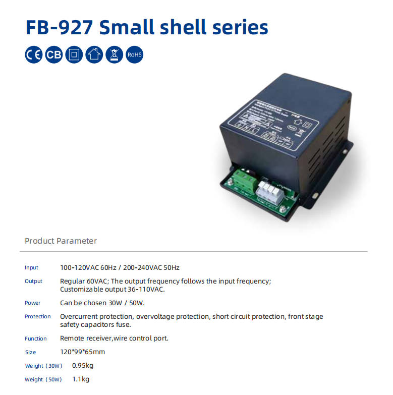 Contrôleur d'alimentation du transformateur d'alimentation 50W pour PDLC Smart Film dans 6 m²